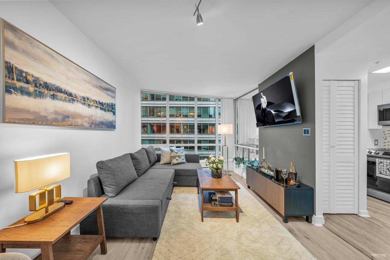 1-Br Condo In Downtown Coal Harbour With Parking And City Views فانكوفر المظهر الخارجي الصورة